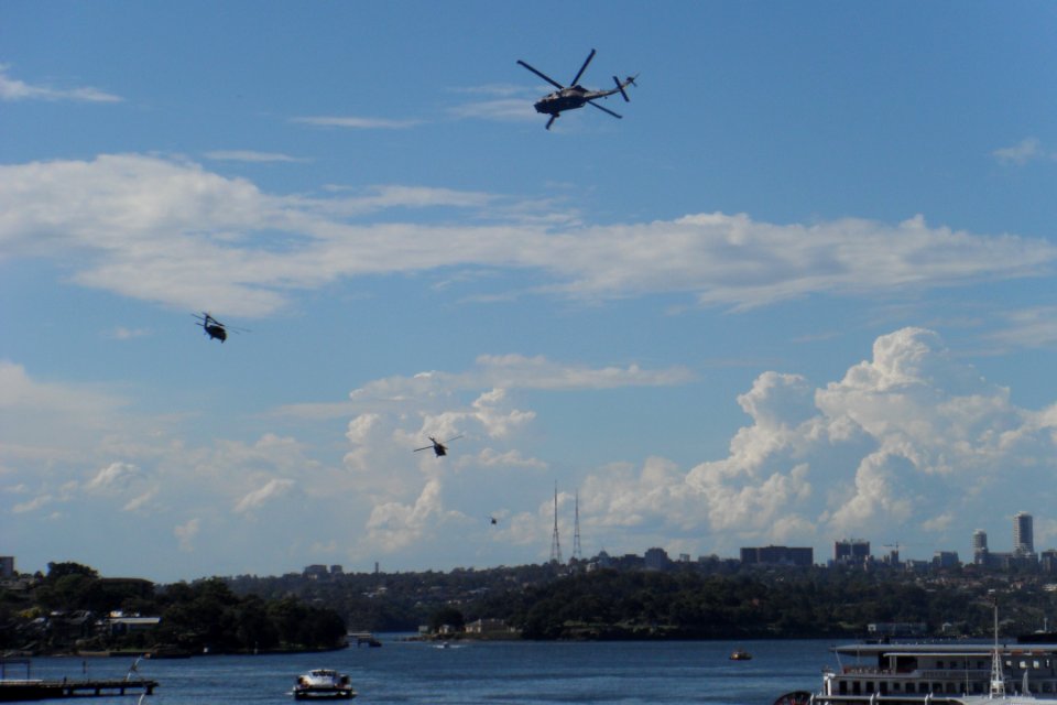 Hélicoptères à Sydney