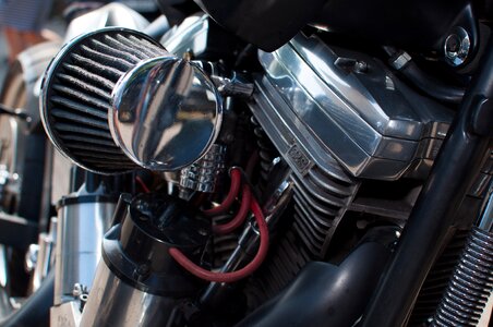 Motorcycle chrome gloss chrome