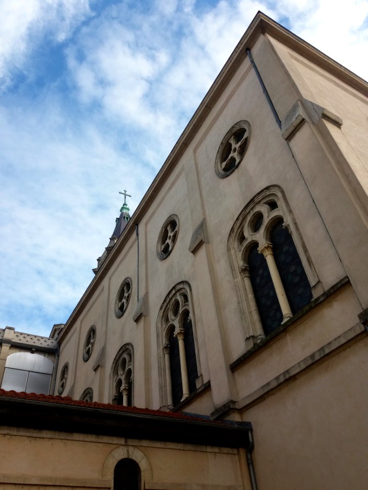 Hôpital de la Croix-Rousse - Ancienne chapelle - Mur sud côté ouest