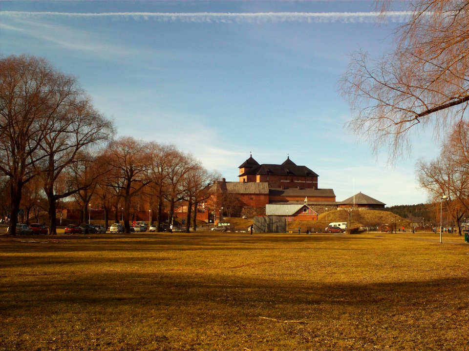 Häme castle in the spring