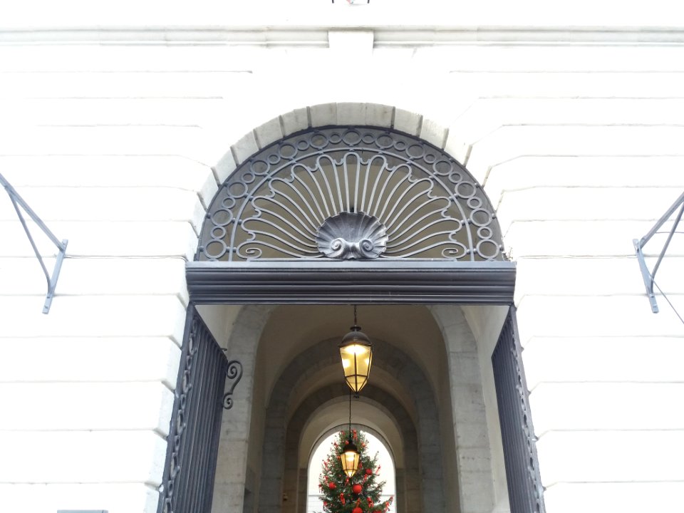 Hôtel-Dieu de Lyon - Haut de porte quai Jules Courmont