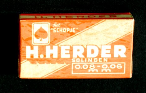 H Herder Het Schopje rasor blades