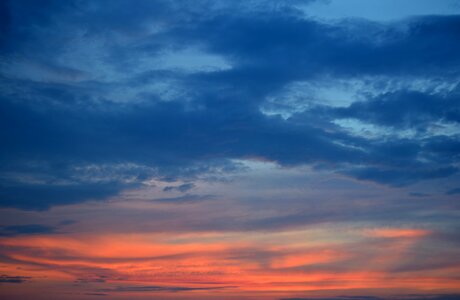 Sky color evening