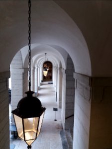 Hôtel-Dieu de Lyon - Couloir vu d'en haut