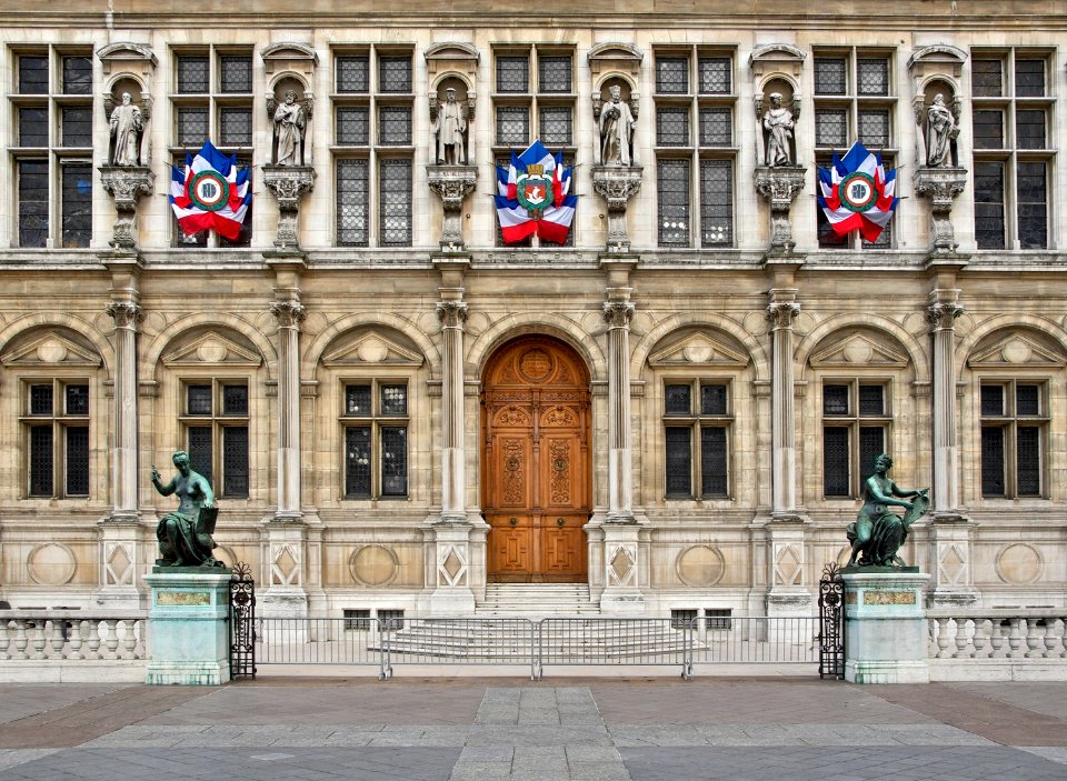 Hôtel de Ville de Paris détail façade