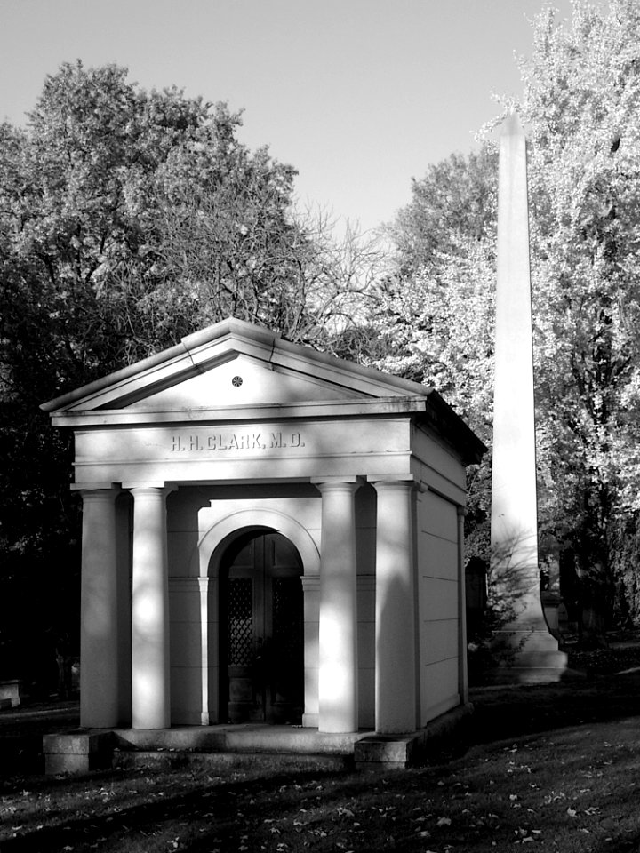 H. H. Clark mausoleum, Homewood Cemetery, 2020-11-08, 02