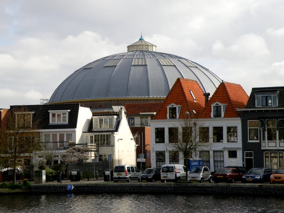 Haarlem Koepelgevangenis vanop Donkere Spaarne