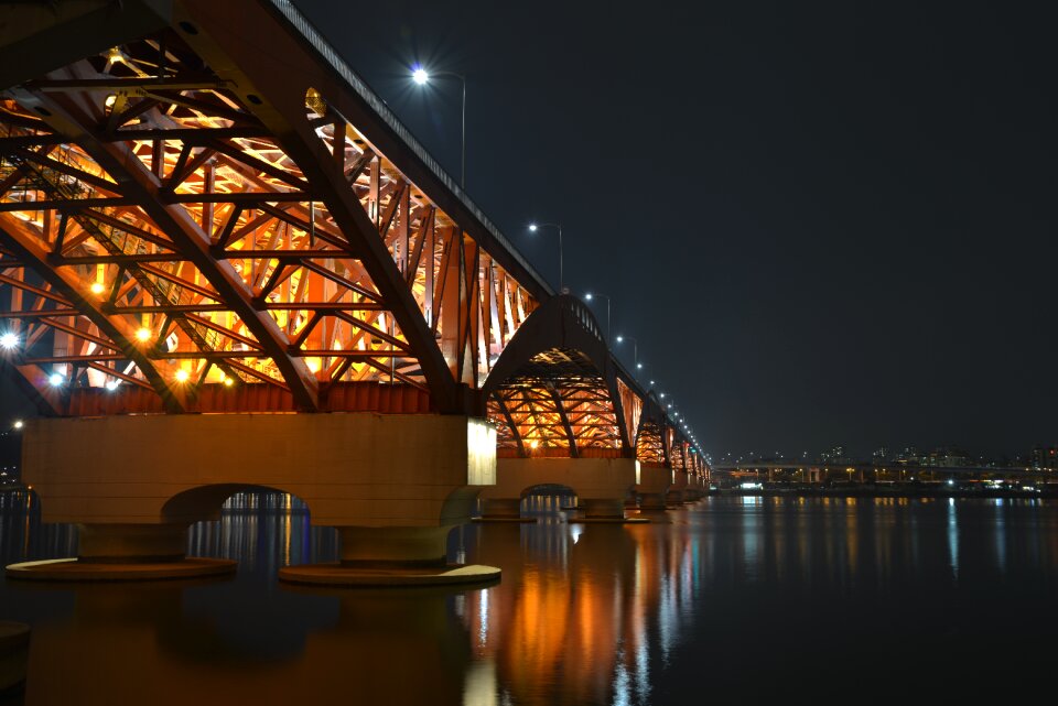 Modern the night sky water