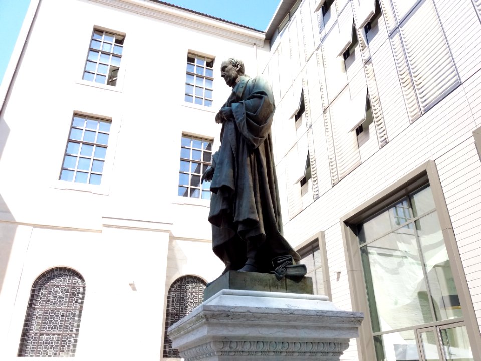 Hôtel-Dieu de Lyon - Statue d'Amédée Bonnet - Profil gauche