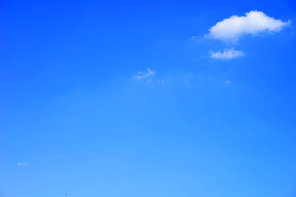 Summer day sky blue photo