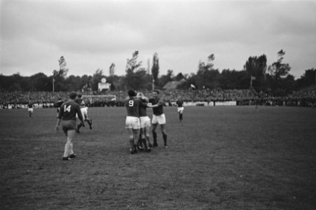 Haarlem tegen VSV 2-2 na verlenging Juichende spelers, Bestanddeelnr 915-2775