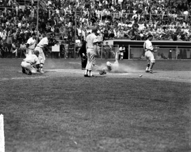 Haarlemse Honkbalweek. Spelmoment tussen Grand Rapids Sullivans tegen England Sp, Bestanddeelnr 915-3286