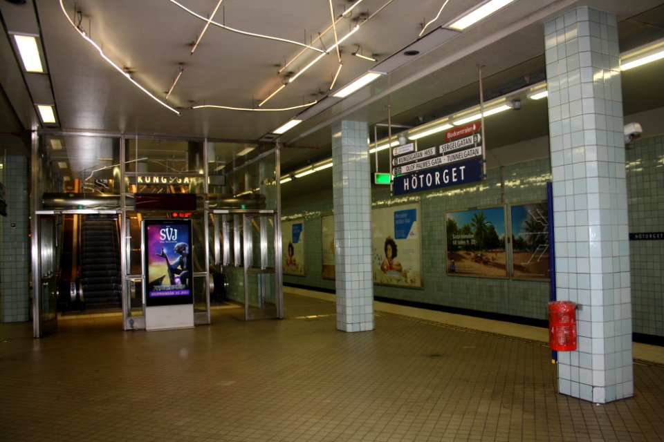 Hötorget från perrongen 3