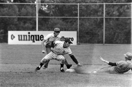 Haarlemse honkbalweek Nederland tegen Japan Arnold Smit van Nederland (no 48) , Bestanddeelnr 929-8634