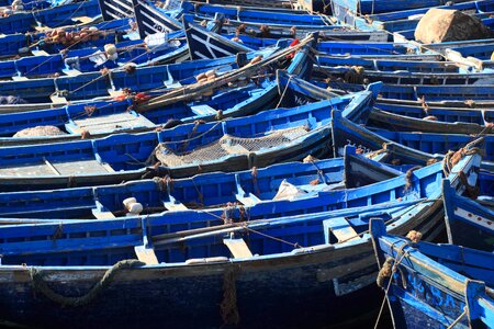 Essaouira fishing boats photo