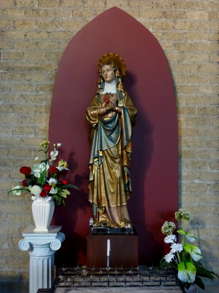 H. Catharina kerk Montfort (Roerdalen) beeld H.Hart van Maria