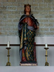 H. Catharina kerk Montfort (Roerdalen) beeld S.Barbara