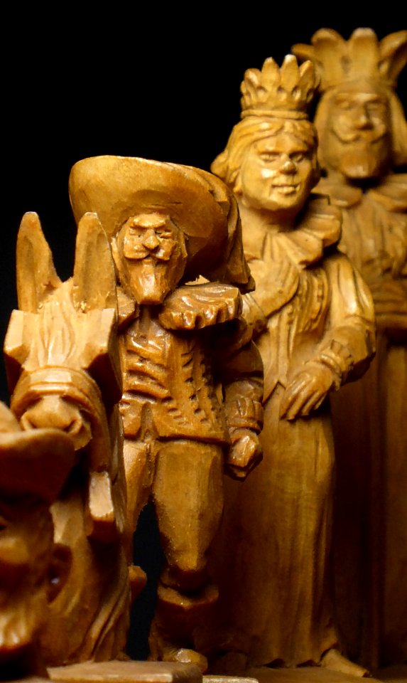 Hölzerne Schachfiguren