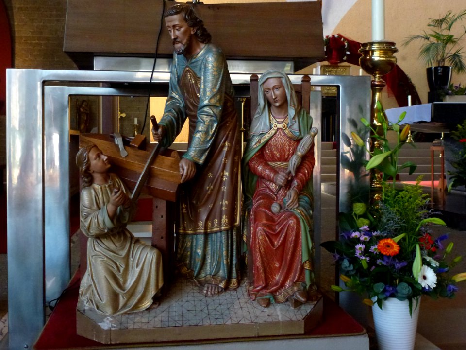 H. Catharina kerk Montfort (Roerdalen) beeld Heilige Familie