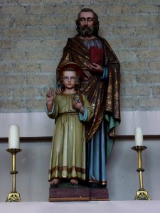 H. Catharina kerk Montfort (Roerdalen) beeld St.Josef met Jesuskind