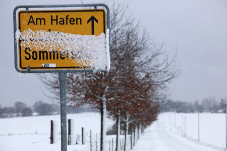 Winter seestrasse lake