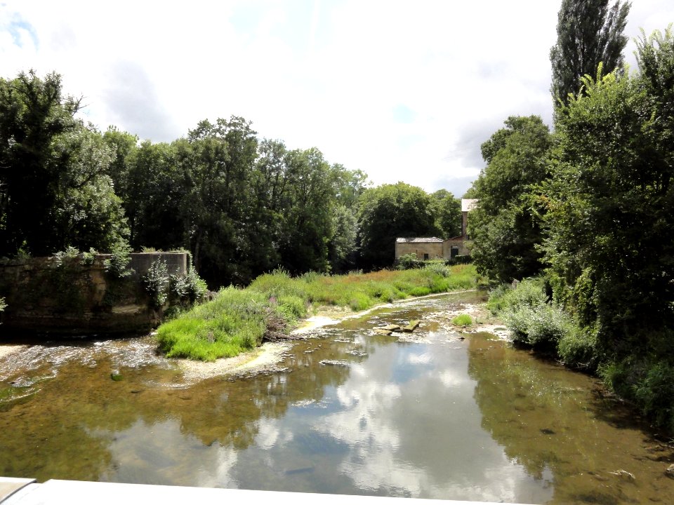 Guerpont (Meuse) l'Ornain avec un moulin