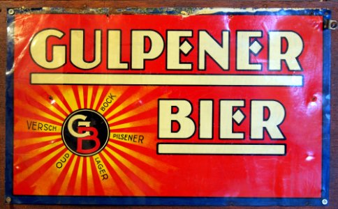 Gulpener Bier reclamebord