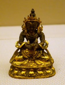 Guhyasamaja, Tibet, 1368-1644 AD, gilt copper - Sichuan Provincial Museum - Chengdu, China - DSC04377