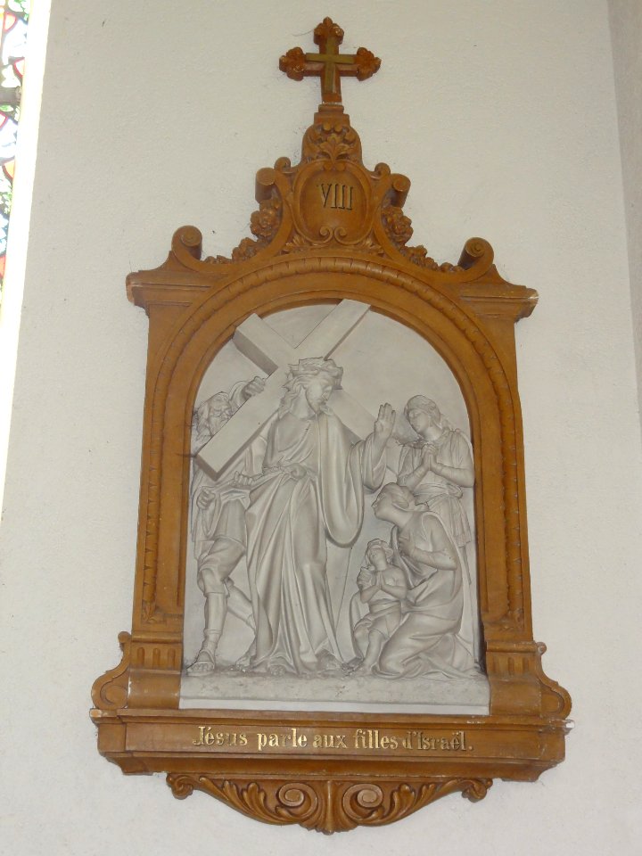Gussignies (Nord, Fr) église, chemin de croix, station 08