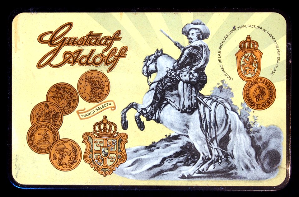 Gustaaf Adolf Marca Selecta sigarenblikje