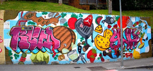 Guernica - Calle de Zearreta, graffiti 01