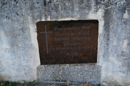 Guldental Waldhilbersheim, Friedhof, Grabsteine in der Friedhofsmauer (3)