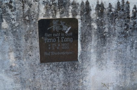 Guldental Waldhilbersheim, Friedhof, Grabsteine in der Friedhofsmauer (4)
