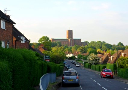 Guildford Cathedral, Stag Hill, Guildford (Seen from Onslow Village) (May 2014) (3)