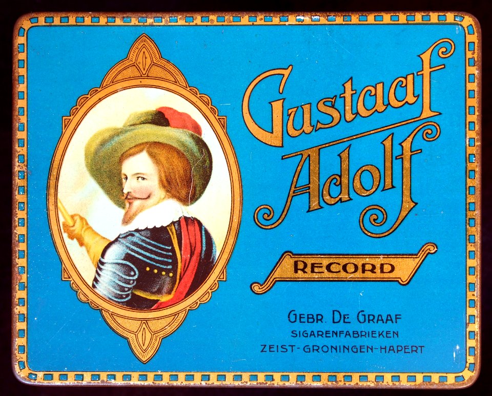 Gustaaf Adolf Record sigarenblikje