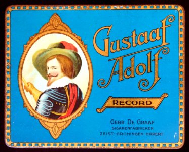 Gustaaf Adolf Record sigarenblikje