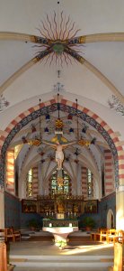 Guldental Heddesheim, Katholische Pfarrkirche St. Jakobus, Innen, Altarraum