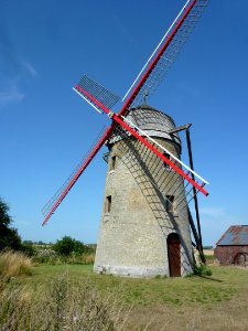 Guemps (Pas-de-Calais) moulin à vent (02)