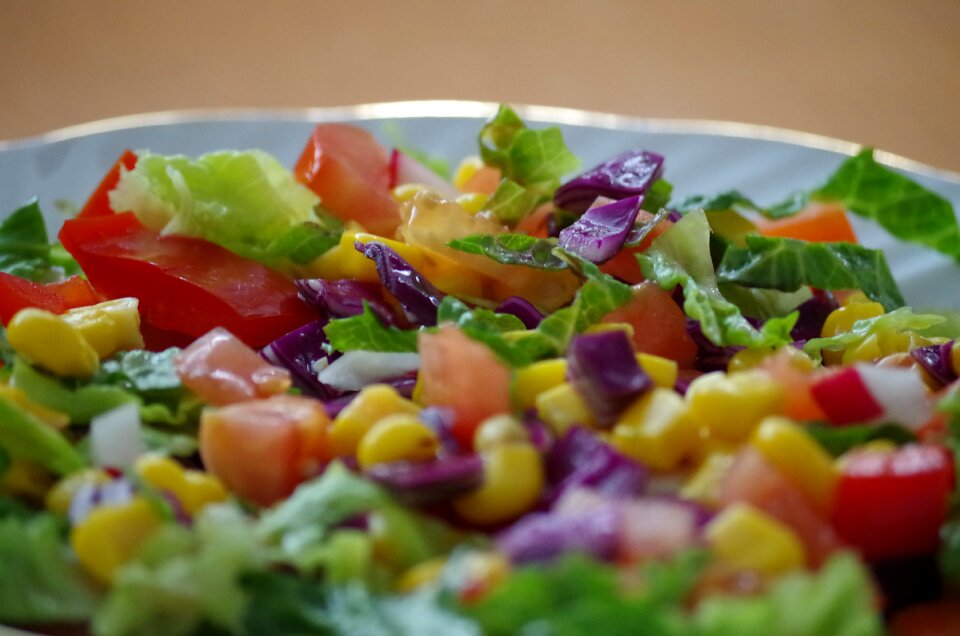 Healthy meal vitamins