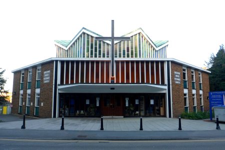 Guildford United Reformed Church, Portsmouth Road, Guildford (April 2014, from West)