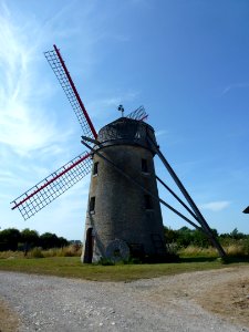 Guemps (Pas-de-Calais) moulin à vent (01)
