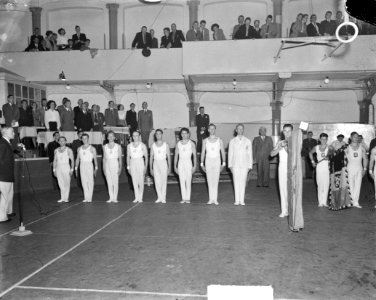 Gymnastiek Belgie-Nederland in Antwerpen, Bestanddeelnr 903-6579