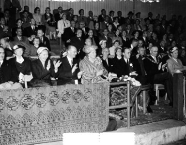Gymnastrada in Spartastadion aanwezigheid van koninklijk paar, Bestanddeelnr 934-5512
