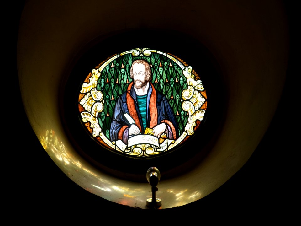 Hähnlein, Kirche, Glasfenster, Melanchton