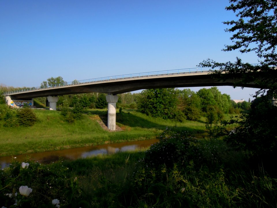 Häuerbadbrücke von Nordnordwest -Blick nach Südost- im Juni 2021