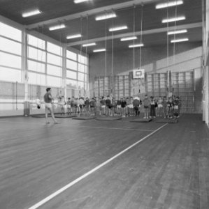 Gymnastiekzalen, gymen, project sleutelbouw bv, Amstenrade, Bestanddeelnr 167-0795