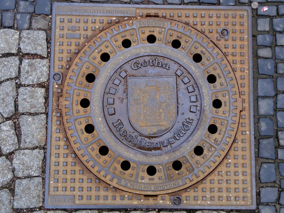 Gullideckel in Gotha