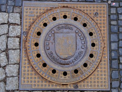 Gullideckel in Gotha