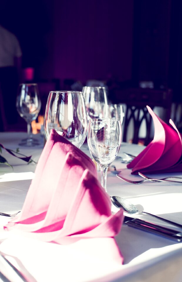 Napkins table gedeckter table