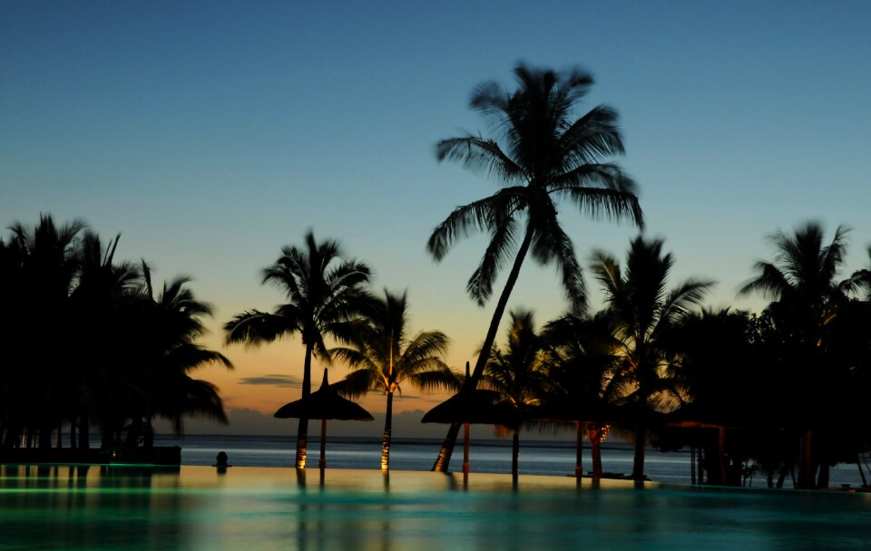 Maldives mauritius sunset photo